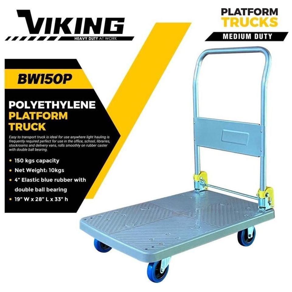 Viking BW 150P Polyethylene Platform Trolley / Truck (150kgs) - KHM Megatools Corp. Viking BW 150P Polyethylene Platform Trolley / Truck (150kgs) - KHM Megatools Corp.